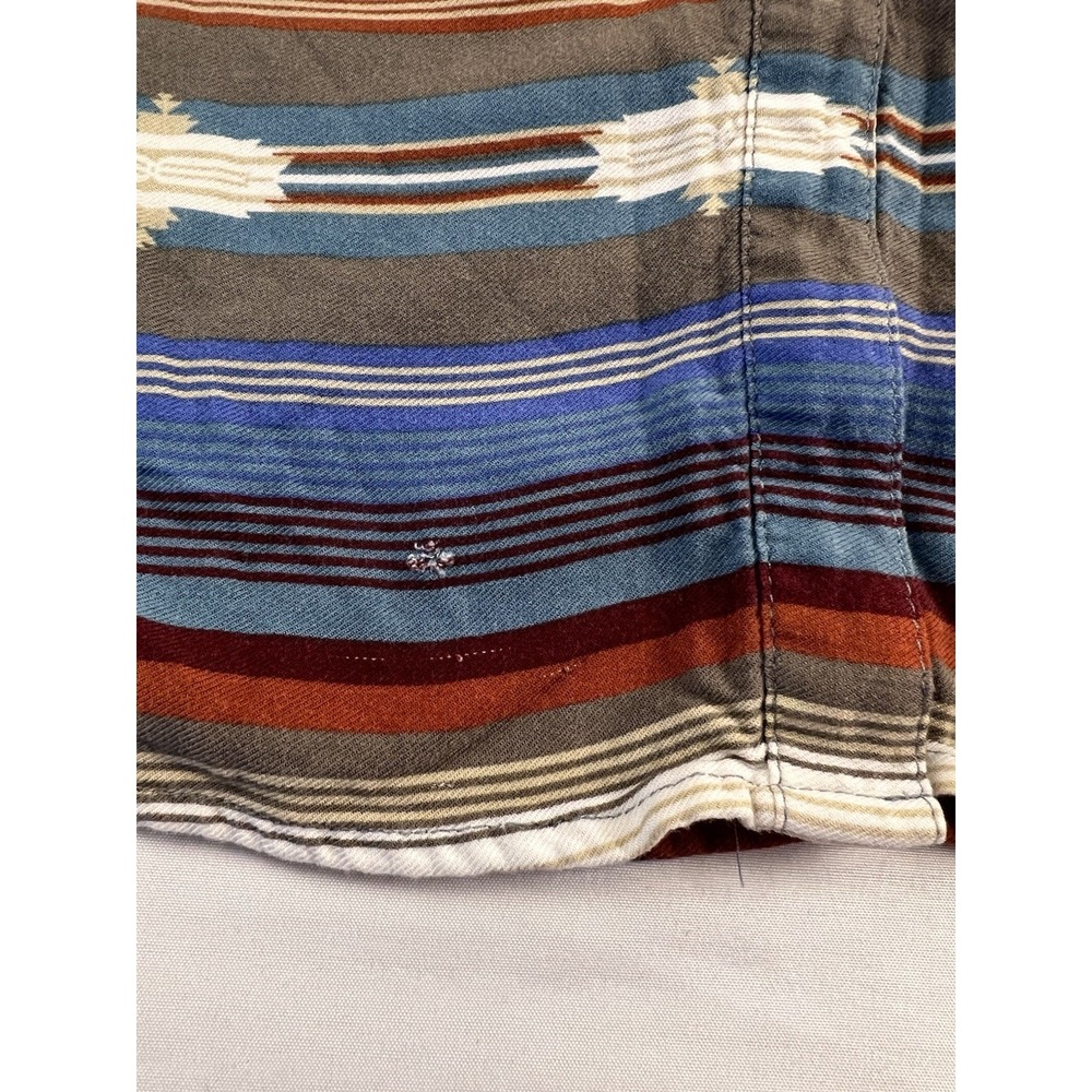 STETSON Western Shirt Aztec Stripe Button Front Southwest Rayon Women's Lg - Picture 10 of 10